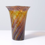 Large Gino Cenedese PEACOCK Vase, 12.5